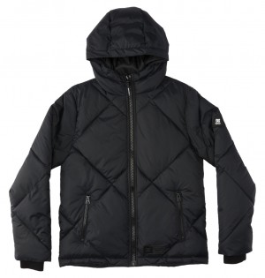 DC Shoes Passage - Puffer Jacket 10-16 Czarne | 69135PTFH