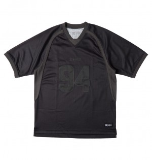 DC Shoes Slayer - Football Jersey Czarne | 14038MXLK