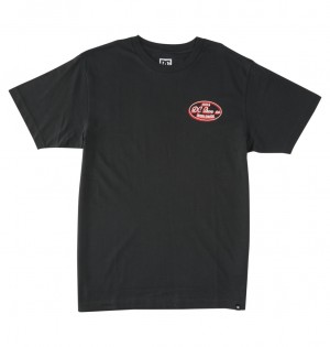 DC Shoes Truckin - T-Shirt Czarne | 91852RQKO